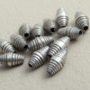 Fine Silver 6mm Wrapped Oval Beads