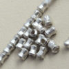 Fine Silver 3mm Hourglass Beads