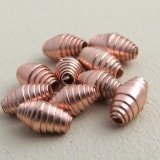 Fine Silver 6mm Wrapped Oval Beads