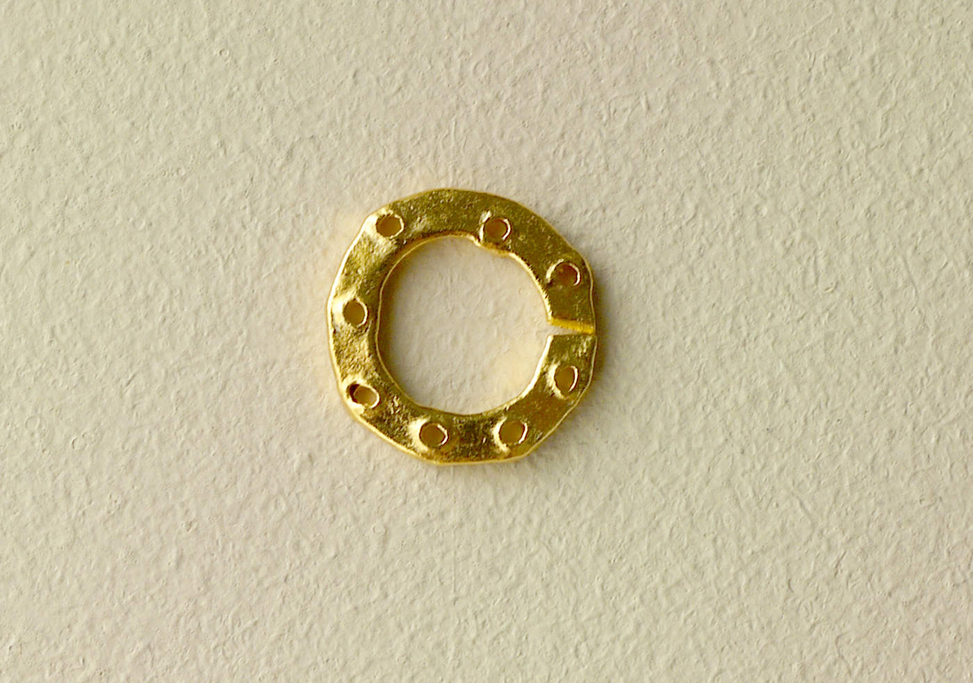 Fine Silver 13mm Pierced Ring Beads