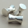 Fine Silver 14.5mm Side-drilled Hourglass Beads