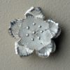 Fine Silver 28mm Wild Flower Pendant (Pack of 1)